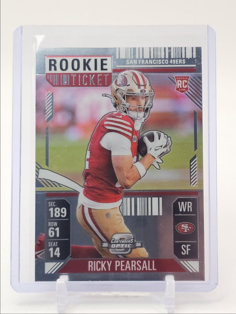 RICKY PEARSALL 2024 CONTENDERS OPTIC ROOKIE TICKET 49ERS #92 RC Q0282