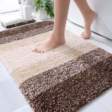 Luxury Bathroom Rug Mat 30x20, Extra Soft and Absorbent 30" x 20" Brown