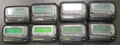 Motorola Advisor Elite Flex Beeper Pager LOT OF 8 UNTESTED