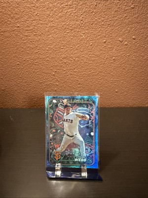 2024 Topps Holiday - Blue Metallic Holiday Tree #H122 Logan Webb