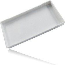 Small Bathroom Vanity Tray, 8 inch x 4 inch Mini Soap Dispenser, Rectangular