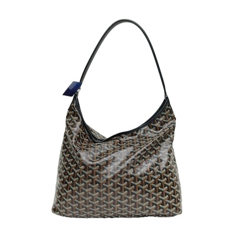 GOYARD Boheme Hobo Bag  With Pouch Black PVC Shoulder Bag