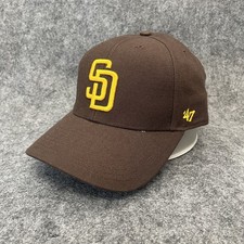 '47 Brand San Diego Padres Baseball Cap Strapback Brown Gold One Size MLB