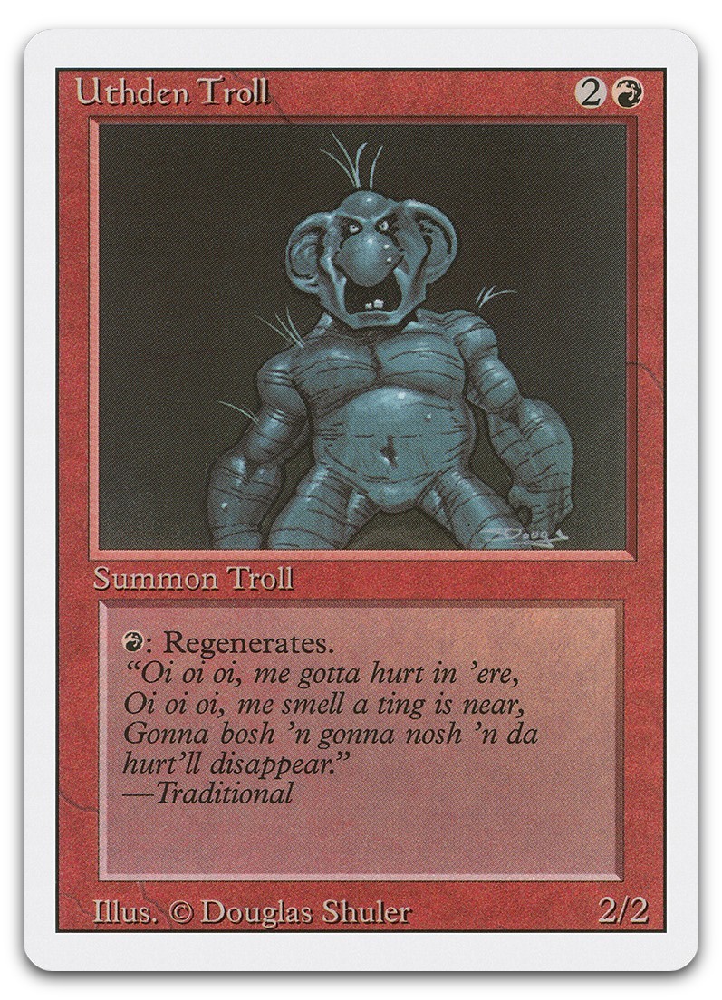 Uthden Troll (NM) Revised Edition 3ED Magic MTG
