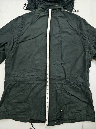 *HOT Men's BARBOUR HARDWICK UTILITY PARKA HOODED LINED WAXED NAVY BLUE Jacket XL - Picture 18 of 18