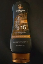 Australian Gold Instant Bronzer Lotion Sunscreen SPF15 Water Resistant NEW