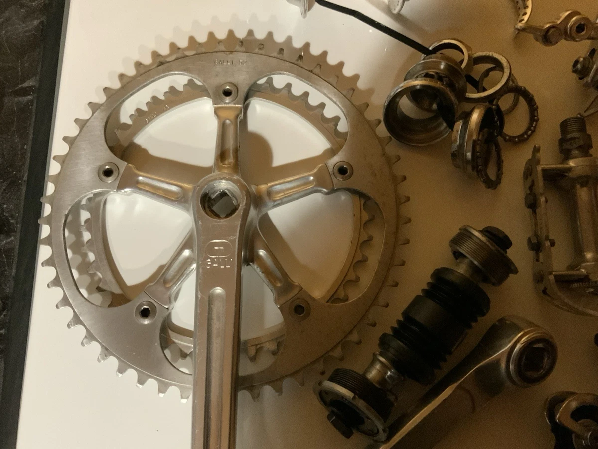 Freins De Route Vintage Galli Super Criterium - Anodisé Argent - Italie - Bon état Pour Projet