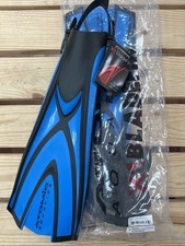 Atomic Aquatics X1 Fin Open Heel All Sizes for Scuba Snorkeling Blue