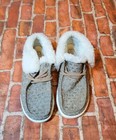 Hey Dude Wendy Fold Stitch Cozy Walnut Faux Fur Lined Slip-On Shoes Size 9 — photo 2