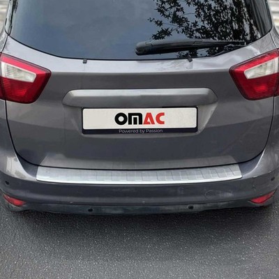 Rear Bumper Sill Cover for Ford C-Max 2013-2017 Stainless Steel Brushed Finish