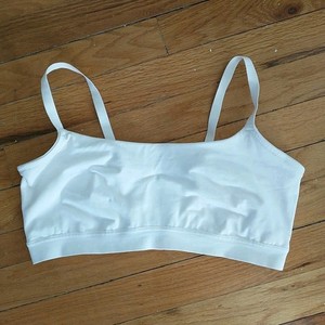 Third Love Bra Bralette XL Off White Organic Cotton Lined Wireless Comfort