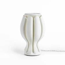 JONATHAN Y Lighting USA1005 Flower 13" Tall LED Novelty Table - White