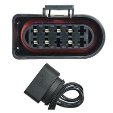 Headlight Pigtail Connector Harness   7-Wire Halogen Headlamp Plug, Compatible w