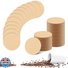 400 Pcs Unbleached Coffee Filter Papers 64mm for Aeropress Prudiut Natural
