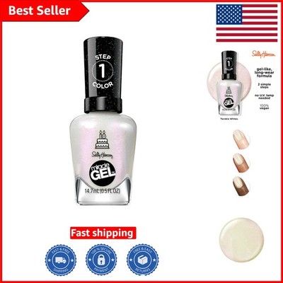Chip Resistant Miracle Gel Polish 785 Twinkle Whites |  & Glossy Finish