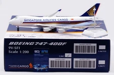 SQ Wings 1:200 Singapore Airlines Cargo Boeing B747-400F “Flaps Up” 9V-SFI