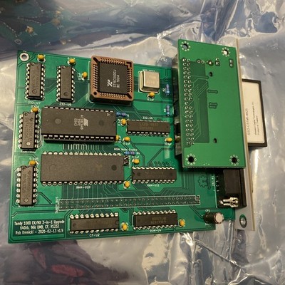 Tandy 1000 EX HX 3-in-1 Adapter RAM + Serial + XTIDE Upgrade Card Hard Drive