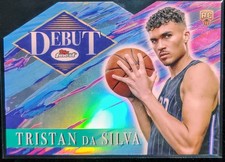2024-25 Topps Finest Basketball D-18 Tristan Da Silva Debut RC Refractor Die-Cut