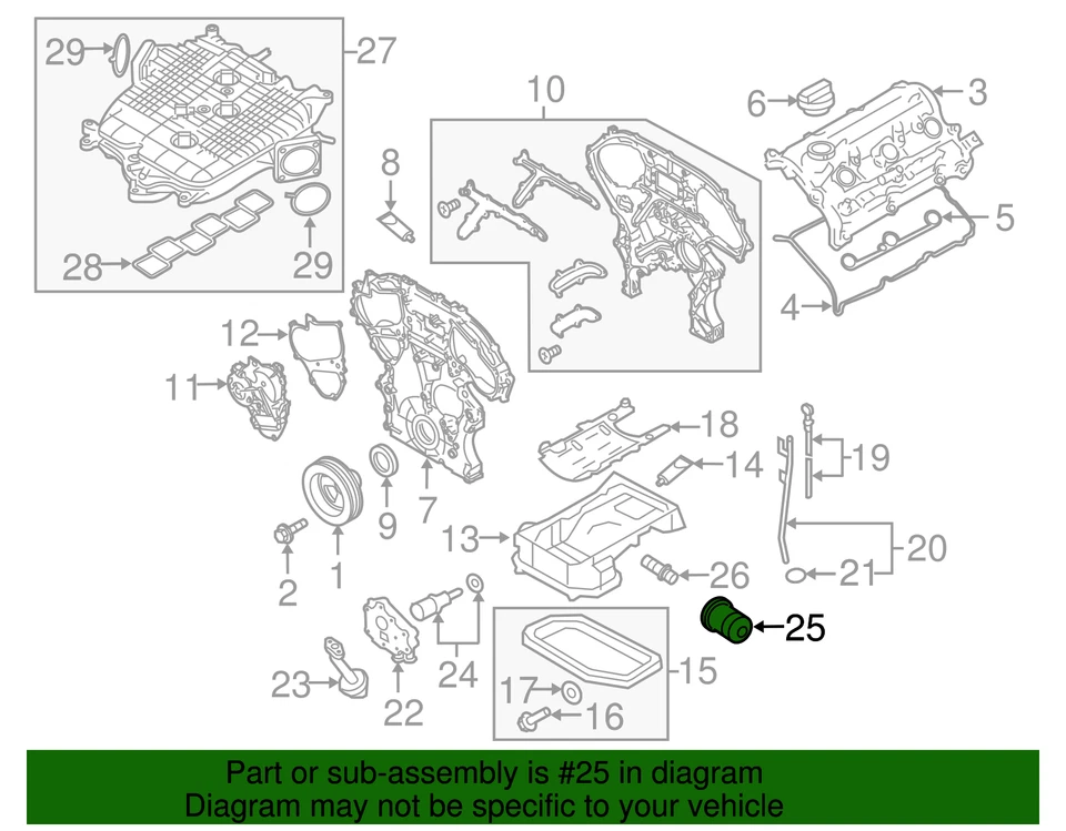 Filtro de aceite original Nissan 15208-65F0E Foto 2 de 4