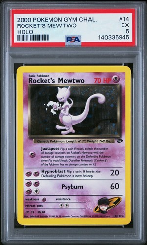 Mewtwo graded PSA 5 for sale on eBay