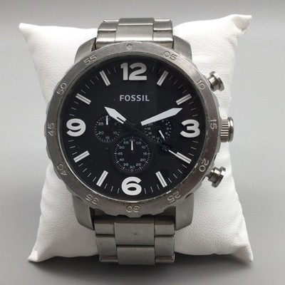フォッシル FOSSIL ネイト JR1353 Fossil Nate Chronograph Mens Watch 50mm Black Dial JR-1353 New