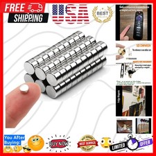 60pcs Small Magnets,Round for Refrigerator , Cylinder, Fridge , Office , Whit...