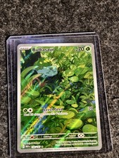 Pokemon TCG Card Bulbasaur 166/165 S&V 151 Illustration Rare *English* - NM