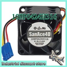109P0424H316 For SANYO DENKI 0.095A 3Pin Blue SIEMENS Fanuc Servo Cooling Fan