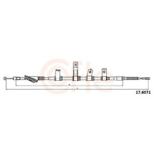 Cofle Handbremsseil hinten rechts 597702G000 597702G100 | 359628