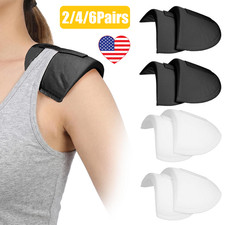 2/4/6Pairs Reusable Unisex Sponge Invisible Shoulder Pads for Coat Jacket Suit