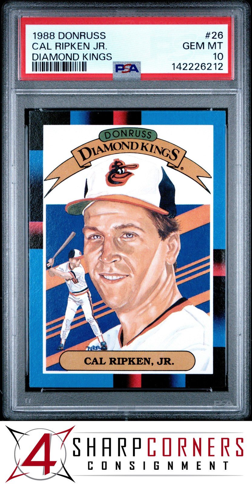 1988 DONRUSS DIAMOND KINGS #26 CAL RIPKEN JR. ORIOLES HOF PSA 10