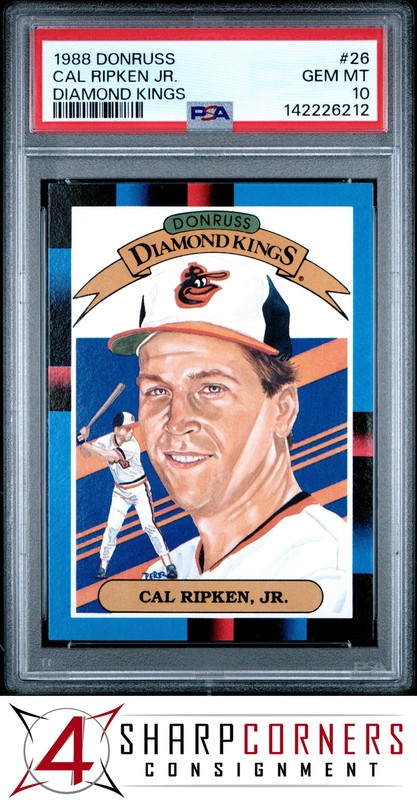 1988 DONRUSS DIAMOND KINGS #26 CAL RIPKEN JR. ORIOLES HOF PSA 10