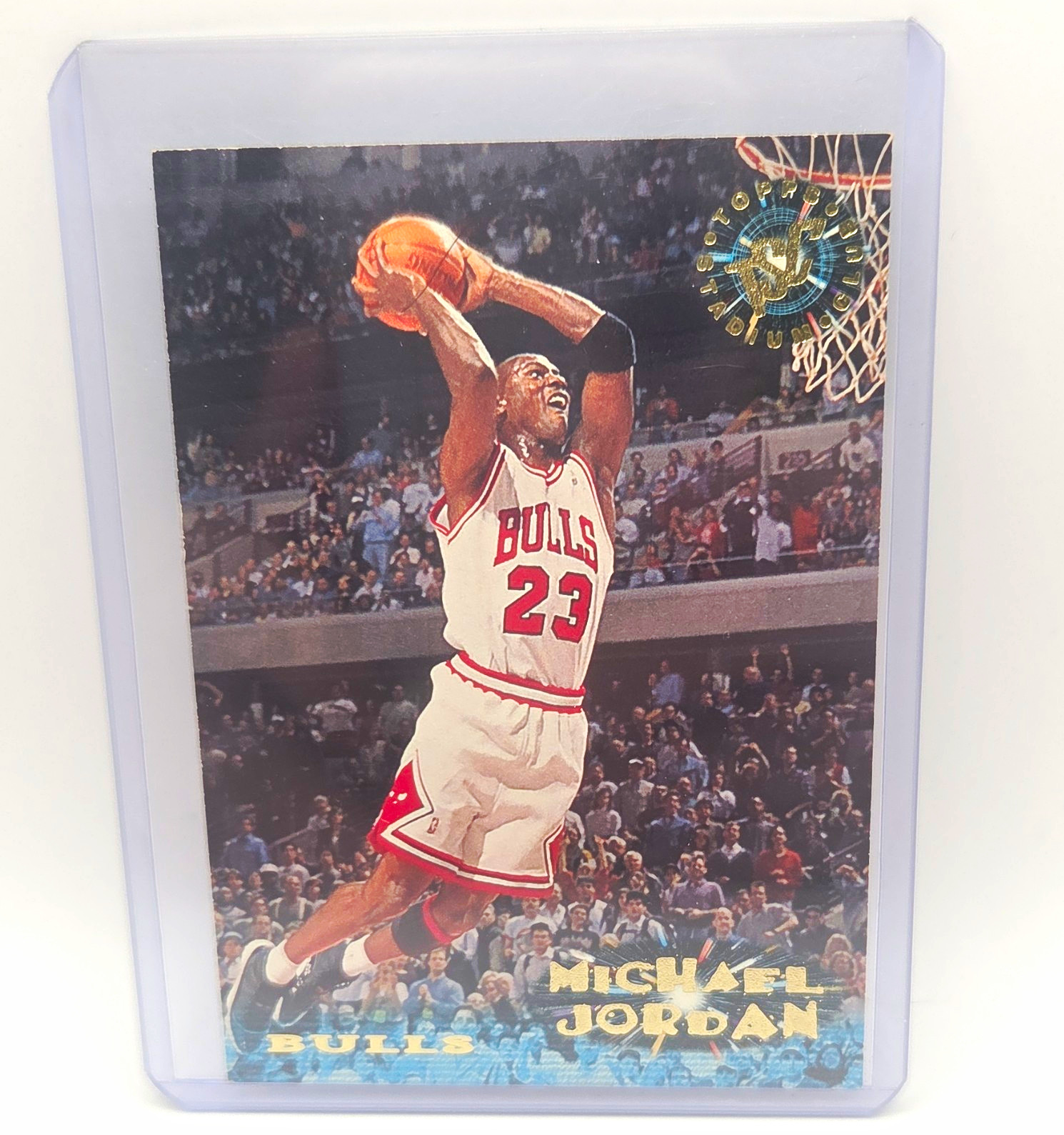Topps Stadium Club 1995-96 Michael Jordan #1 Chicago Bulls Basketball Card NBA
