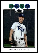 Scott Kazmir 2008 Topps Chrome #3 Rays MLB READ FREE SHIPPING AutographDen