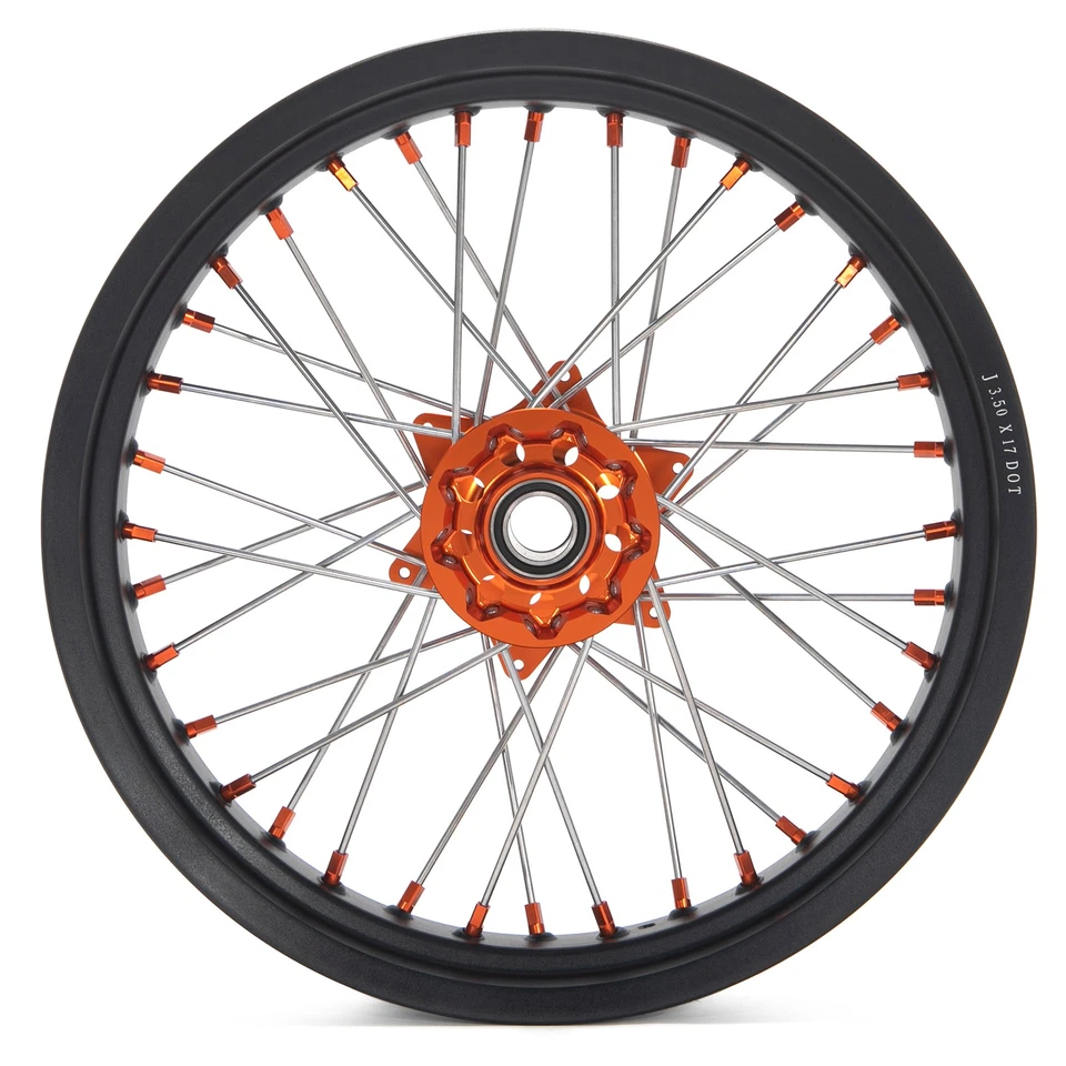 Supermoto 17" Complete Wheel Set for XCW EXCF SX-F SX SXS XC-W SXF 125-540 03-24 - Image 4 of 4