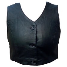 Max&Mary bustier in pelle da donna gilet da motociclista cappotto in pelle gi...
