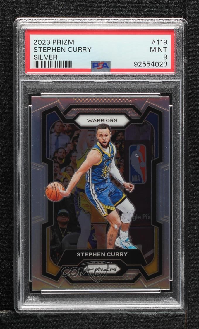 2023-24 Panini Prizm Silver Prizm Stephen Curry #119 PSA 9 MINT 1i1l