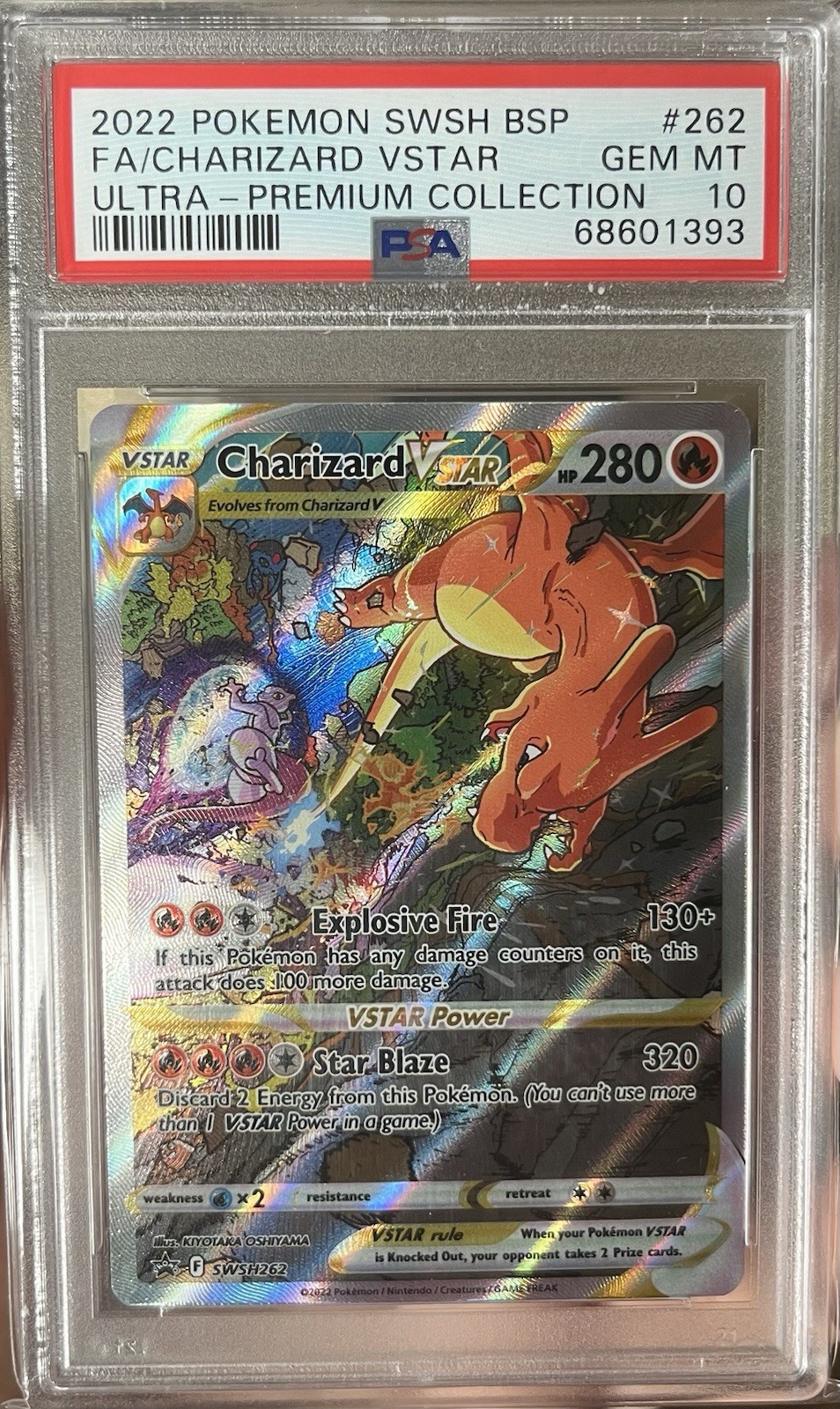 Pokemon 2022 Charizard VSTAR SWSH262 SWSH Promo Holo PSA 10 Ultra-Premium