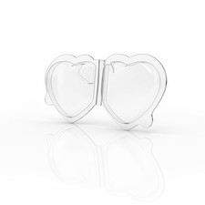 32-Pack Beanie Baby Tag Protectors   Clear Plastic Heart Covers for White