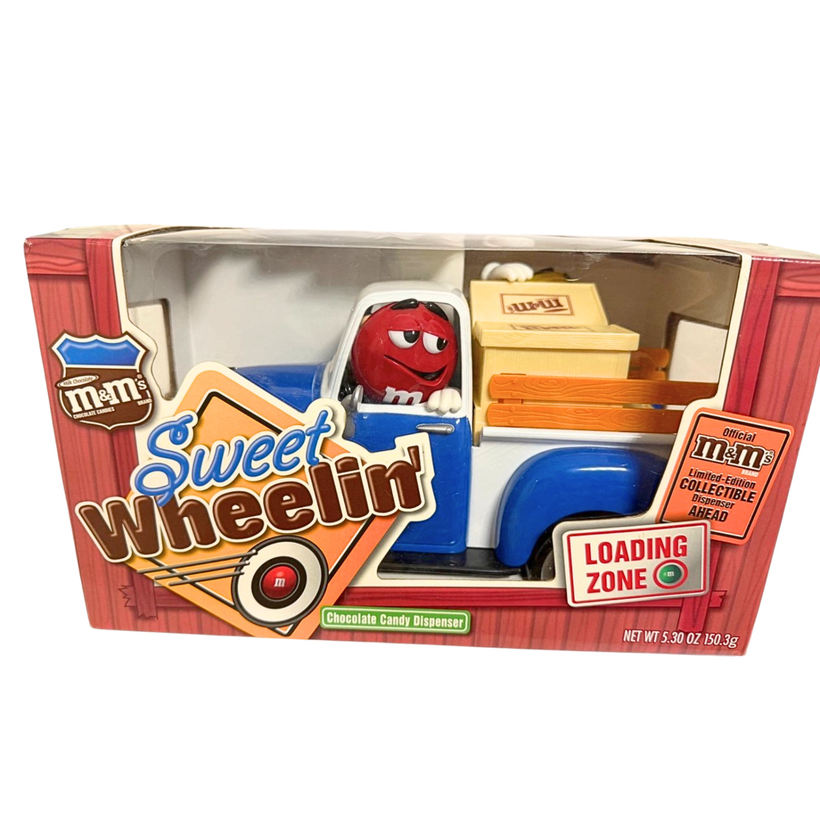 M&M's Sweet Wheelin' Red's Garage Pick Up Truck Chocolate Candy Dispenser Mars