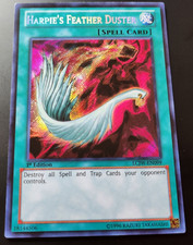 Yu-Gi-Oh Harpie's Feather Duster LCJW-EN099 Secret Rare 1st Exactly as Seen