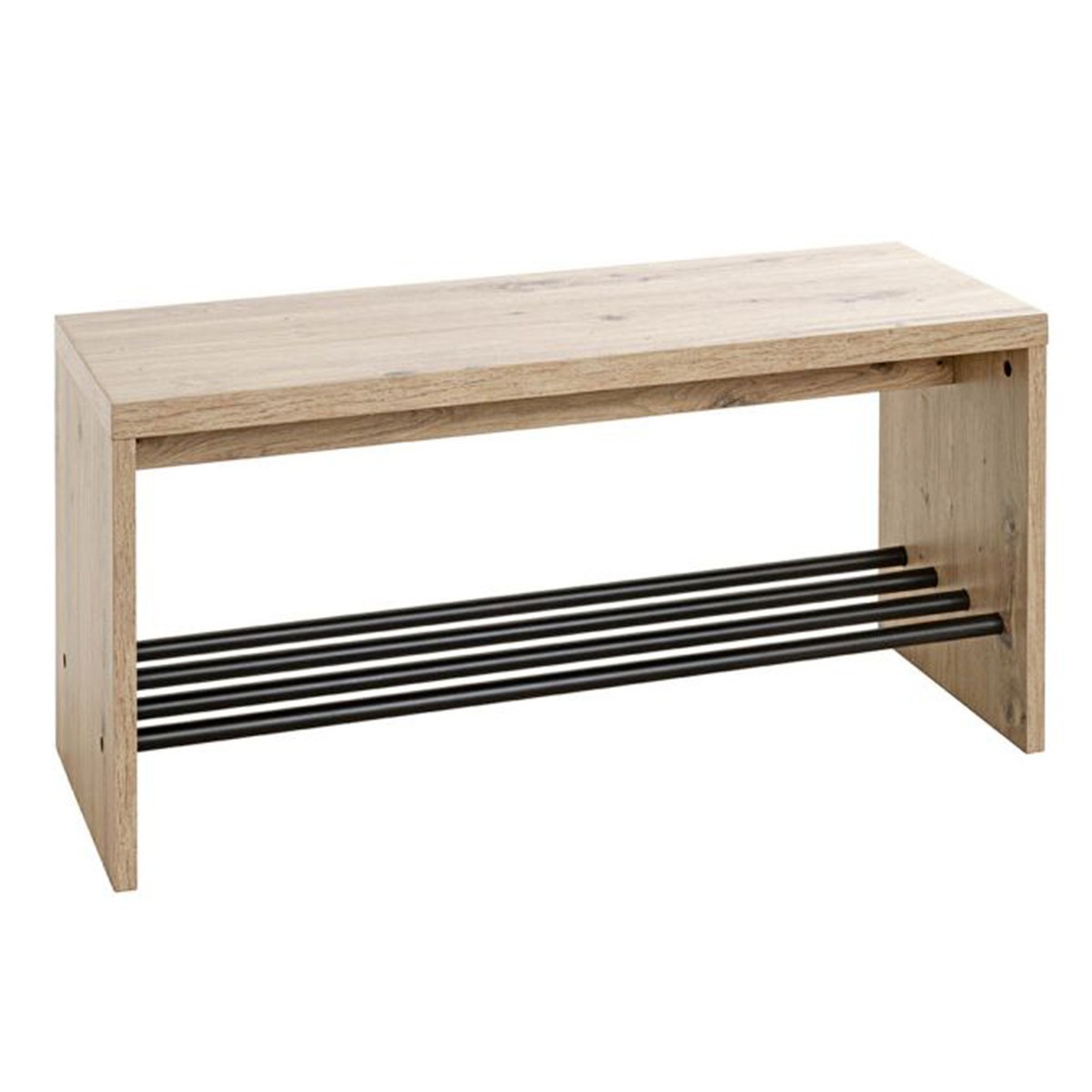 Banc et meuble à chaussures Miranda 80cm en chêne d'une élégance rare