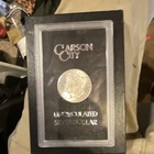 Carson City Uncirculated Morgan Silver Dollar $1 in Display Case