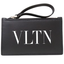 Valentino Garavani Card Case Wallet 0540LVN Coin Case Leather Black 0678 Valent