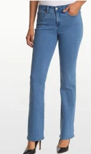 NYDJ - Barbara Bootcut Jeans with Side Slits - Mina Blue
