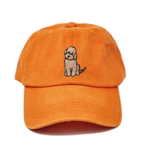 Groodle dog embroidered dad hat, Golden doodle dog embroidered ball cap - Picture 15 of 19