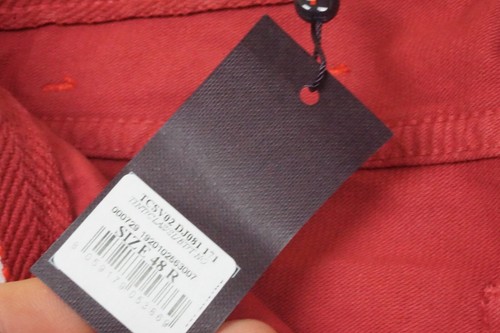 Isaia Tint Classic Red Corduroy Cotton Blend Cord Casual Pant 48R EU NEW - Picture 6 of 10