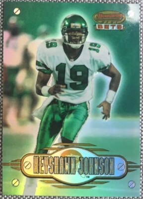 1996 Bowman's Best Bets #BB1 Keyshawn Johnson ROOKIE REFRACTOR  (INV 245)