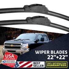 Front window Windshield Wiper Blades 22"+22" For 2009-2022 FORD F-250 Super Duty