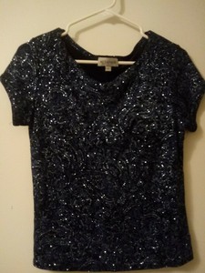 black sparkle top womens